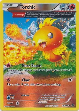 Primal Clash Torchic #26/160 reverse holo